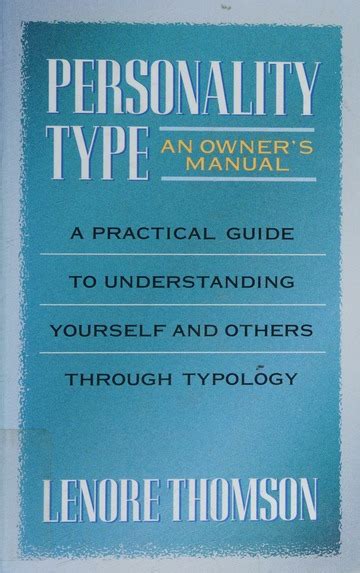 Read Personality Type By Lenore Thomson