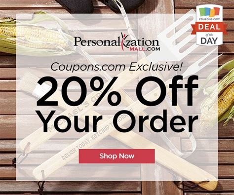 Personalization Mall Coupon Codes - September, 2023 Top Offers from Personalization Mall Personalization Mall Save $5 on Orders $25+: Limited Time Offer. Save $5 on orders over $25! Use code at checkout for instant discount. Limited time offer, don't miss out! Get Code Personalization Mall Massive Discounts: Up to 80% Off Sale Page. Save big with …