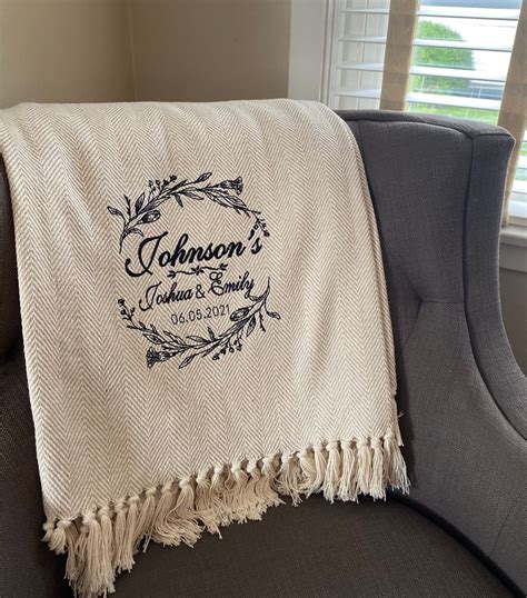 Personalized Blanket For Wedding Gif