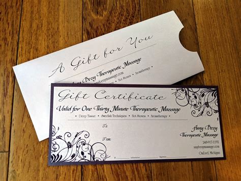 Personalized Gift Certificates