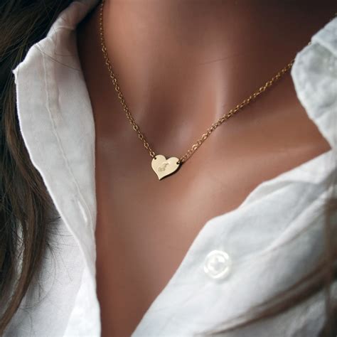 Personalized Heart Necklace - Eve