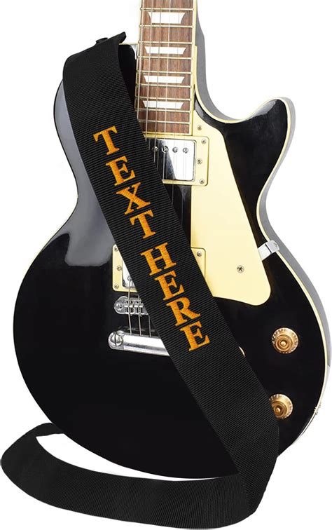 Personalized guitar strap with name.  Art Tribute Personalized 3" ...