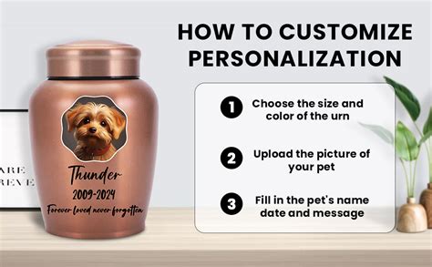 Personalized pet urns.  Choose from various styles and materials for the Ch...