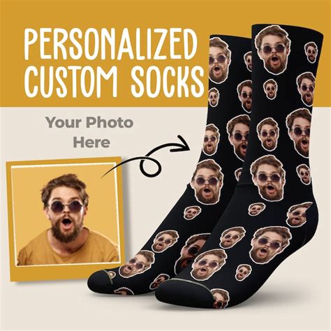 Personalized socks for men.  Shop unique personalized gifts for any occasion with Shutterf...