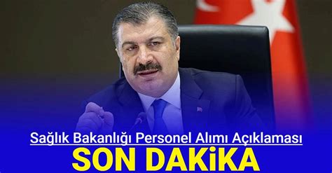 Personel sağlık son dakika