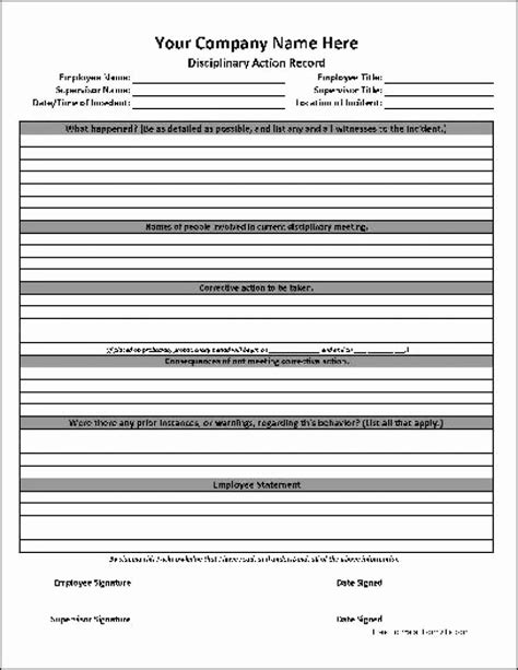 Personnel Action Form Template Excel Kayra Excel