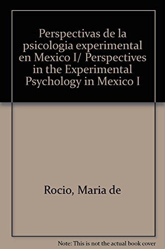 Perspectivas de la psicologia experimental en mexico i/ perspectives in the experimental psychology in mexico i. - Study guide for correctional officer written exam.