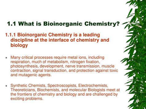 Perspectives on Bioinorganic Chemistry