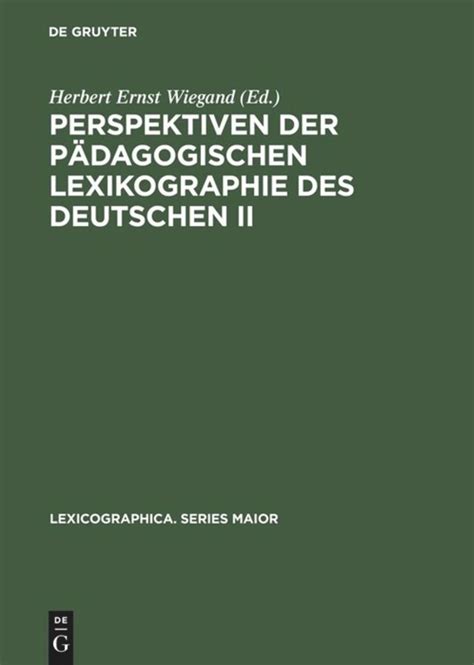 Perspektiven der pädagogischen lexikographie des deutschen ii. - Manuale di servizio motore perkins serie 1000.
