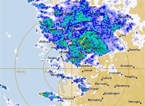 Perth Cold Front Weather Warning