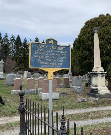 Perth cemetery.  Erected 2014 by Perth Historical Society.  Our role i...
