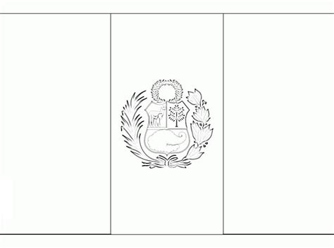 Peru Flag Coloring Shee
