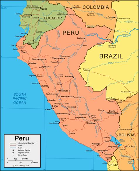 Peru Map Brazil Google Satellite Maps