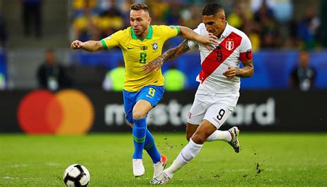 Peru vs brasil. Neymar moved past Ronaldo into second place in Brazil's all-time goalscoring rankings with a hat-trick in a 4-2 World Cup qualifying win in Peru. 