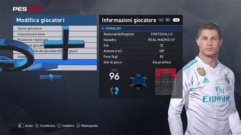 Pes 2018 ronaldo.  Pes 2018 Cristiano Ronaldo stats PES STATS DATABASE 2. ...