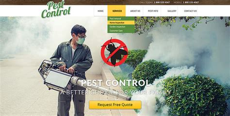 Pest Control Html Bootstrap Theme Gridgum