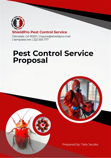 Pest Control Proposal Template Free Sample Proposable