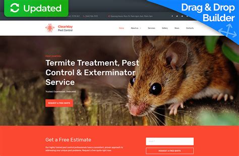 Pest Control Website Template For Pest Exterminators Motocms