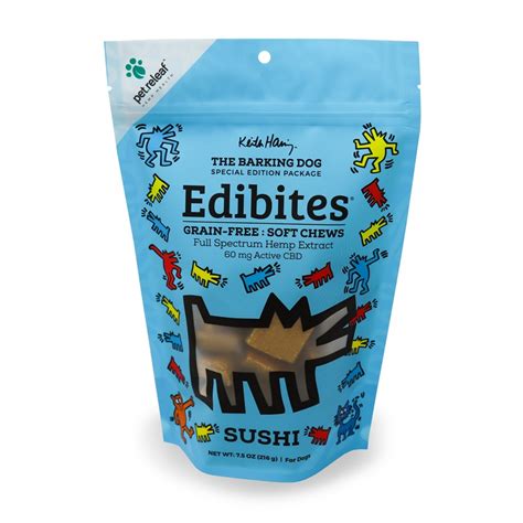 Pet Releaf Barking Dog CBD Edibites Sushi Treats for Dogs