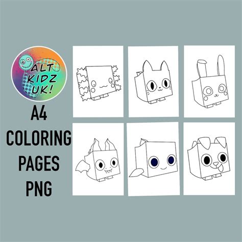 Pet Simulator X Roblox Coloring Pages PNG Digital Download Etsy