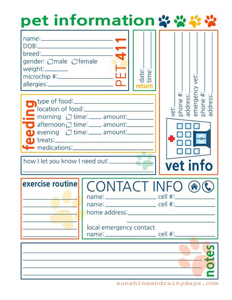 Pet Sitting Forms Pdf Fill Out And Sign Printable Pdf Template Signnow