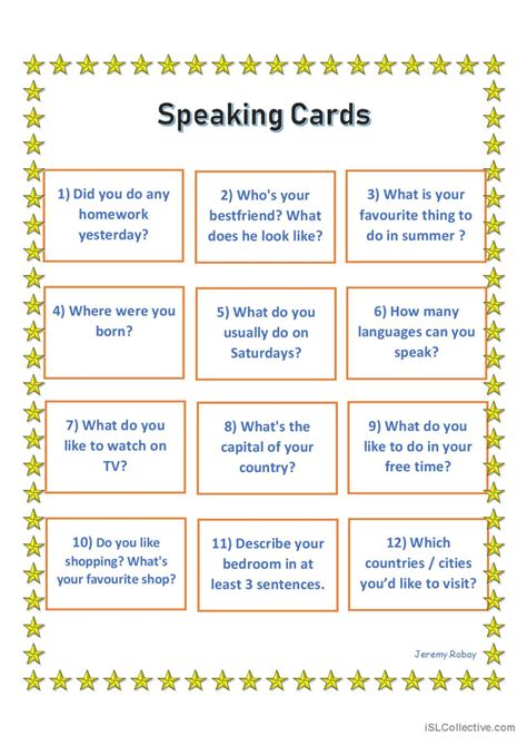 Pet speaking wordwall.  Speaking cards - Deal out cards at random from a s...