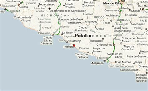 Petatlán Map - Town - Guerrero, Mexico - Mapcarta