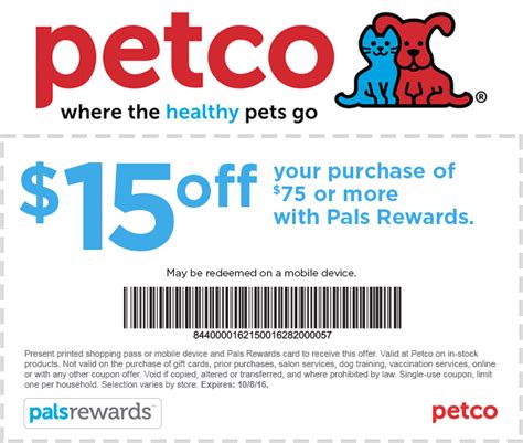 You'll also find the latest email offers from PETCO. Save up to 85% off at PETCO. 20% off: The best PETCO coupon code is RO20P-3BERU. Added 7 days ago by Nick via social media. [+] Show history. RO20P-3BERU. 10% off orders $50+: with code BOPUS10. Added 7 days ago by Nick via social media. [+] Show history.. 