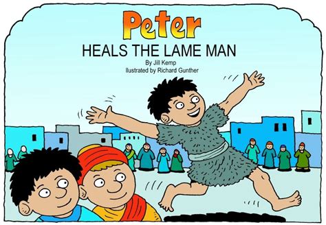 Peter heals the crippled beggar craft. - Fiebre de la prisa por vivir.