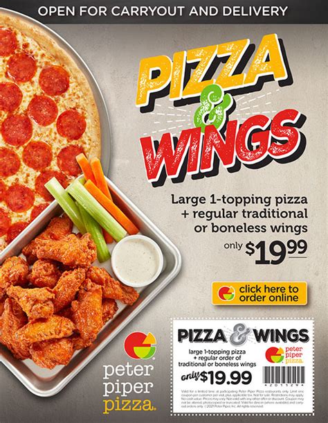 As Seen On: Print out coupons for Peter Piper Pizza. BeFrugal updates printable coupons for Peter Piper Pizza every day. Print the coupons below and take to a participating Peter Piper Pizza to save.. 
