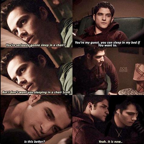 TV Shows Teen Wolf. Stiles notices By: bashfyl. When Derek Hale is fifteen something horrible happens. Stiles recognizes that level of grief and even though he is only ten, he notices. He notices that the happy, beautiful boy who was kind to him after his mother died is gone. He notices that the Hales treat Derek differently now.. 
