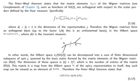 Peter-Weyl Theorem -- from Wolfram MathWorld