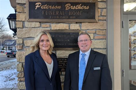 Peterson brothers funeral home. .  ...