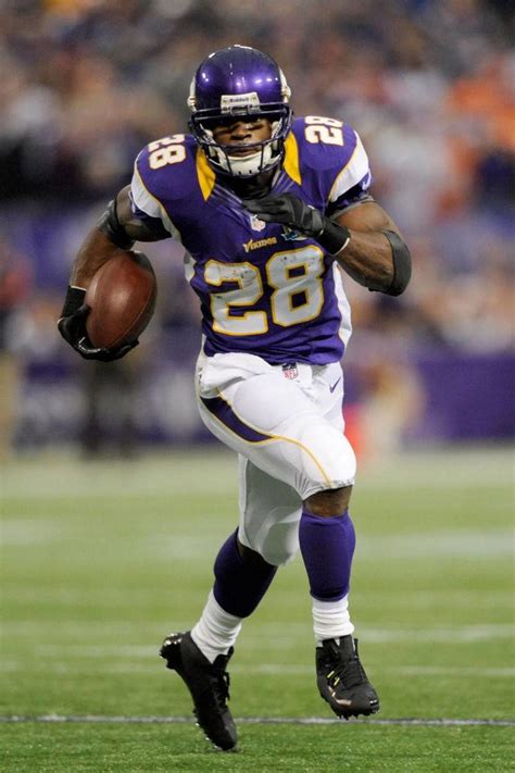 As of October 2023, Adrian Peterson’s net worth is estimated to be $1 Million. Adrian Lewis Peterson is an American football running back for the Washington Commanders of the NFL. Peterson was drafted by the Minnesota Vikings in the 2007’s NFL Draft. Since then, he has become incredibly successful and he became the first freshman to finish .... 