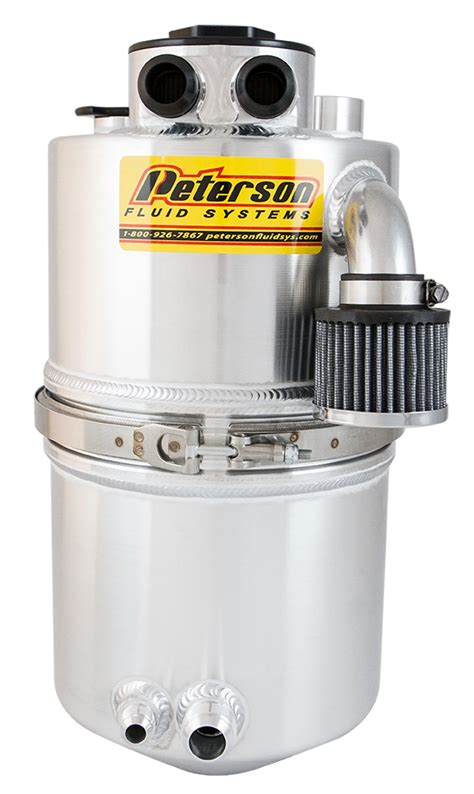 Peterson oil. Fully baffled inside for oil and air control Built in dipstick Integral cleanable return oil filter Heater bung available Specifications 4 Gallon. Height: 20" / 50.8cm Diameter: 9" / 22.86cm 5 Gallon. Height: 21.750" / 55.24cm Diameter: 9" / 22.86cm Part Numbers. Part # Description; 08-9016: 4 Gallon Filter Tank ... Peterson Fluid Systems ... 