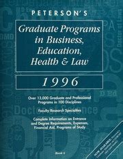 Peterson s guide to graduate programs in business education health. - Brown and lemay ap chemistry study guide.