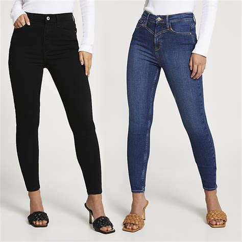 Petite high waisted pants. Shop for women's petite pants, petite shirts and a range of petite jeans styles. Skip to main content. your browser is not supported. ... Stradivarius Petite super high waist skinny jean in medium blue. $35.90-14%. New Look Petite ripped skinny jean in mid blue. $56.00 $48.00. MORE COLORS. 