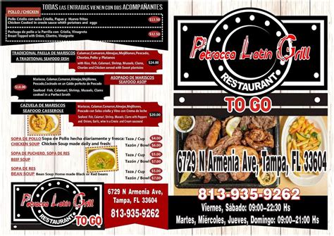 Petracca latin grill. Petracca latin grill. Get delivery or takeout from Petracca latin grill at 6729 North Armenia Avenue in Tampa. Order online and track your order live. No delivery fee on your first order! 