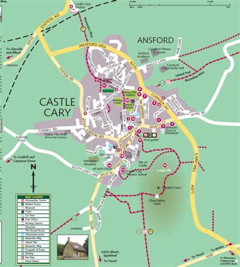 Petrol Stations in Castle Cary, Somerset Petrol Map