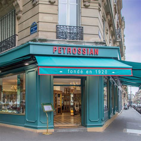 Petrossian. Paris Boutiques. Petrossian caviar was born in Paris in 1920 and you can still buy it in the first and historical caviar boutique, near the Grand Palais and Invalides. You can also enjoy our delicacies near the Arc de Triomphe at Petrossian rive droite, or have a meal at Petrossian Galeries Lafayette before moving to the Opera or Place Vendôme. 