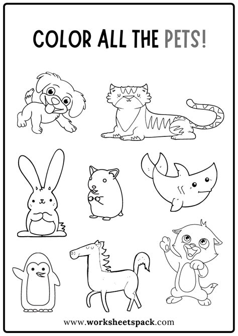 Pets Coloring Shee