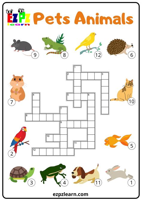 Pets Crossword