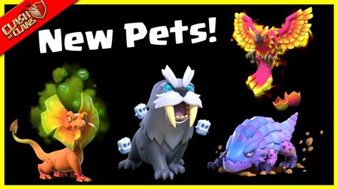 Pets coc. Maxed pets, so all available. Clash on! Ideas & Feedback Archived post. New comments cannot be posted and votes cannot be cast. Share Sort by: Best. Open comment sort options. Best. Top. New. Controversial. Old. Q&A. DoctorK96 • What I've seen from the pros: Queen - unicorn, phoenix; King - yak, phoenix, frosty; Warden - owl, frosty, lizard ... 