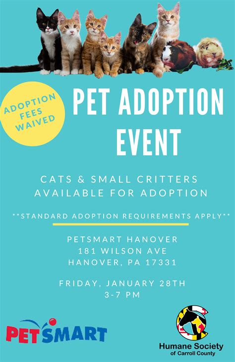 Petsmart adoption events. Visit your local Leesburg PetSmart store for essential pet supplies like food, treats and more from top brands. Our store also offers Grooming, Training, Adoptions and Curbside Pickup. Find us at 10401 US 441 or call (352) 314-2537 to learn more. Earn PetSmart Treats loyalty points with every purchase and get members-only discounts. 