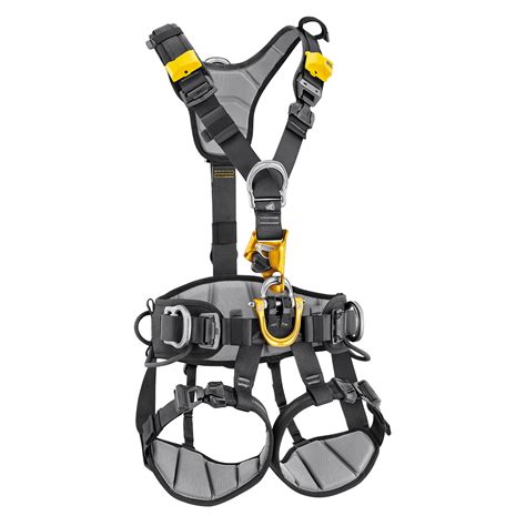 Petzl rescue harness.  Petzl Professional, Crolles.  That includes a ful...