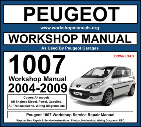 Peugeot 1007 workshop service repair manual. - Stillgabelstapler r70 15 r70 16 serie service reparatur werkstatthandbuch.