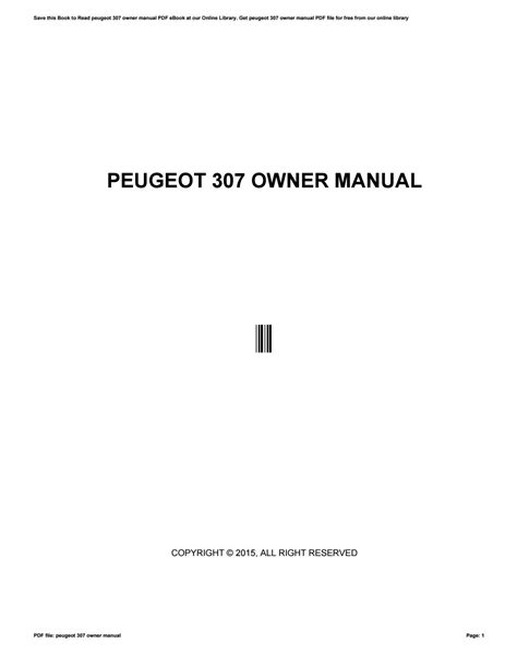 Peugeot 307 owners manual free download. - Krieg und frieden im prozess der globalisierung.