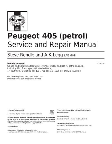 Peugeot 405 1995 repair service manual. - Panasonic tx p50c2b pr50c2 p50c2e service manual repair guide.