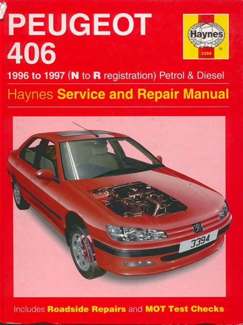 Peugeot 406 1996 1997 repair service manual. - 2007 yamaha vx sport waverunner maintenance manual.