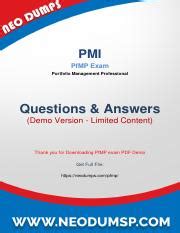 PfMP PDF Demo
